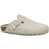 GRÜNLAND il benessere è naturale GRUNLAND Sara CB2609 Latte Beige Ciabatte Donna camoscio Fibbia Punta Chiusa re-Soft 40