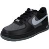 NIKE Air Force 1 GS Scarpe da ginnastica Ir1478, Nero Grigio Fumo Chiaro 010, 38 EU