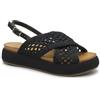 Inuovo A96075 Black Nero Sandali Donna Platform Incrocio Cinturino Intreccio