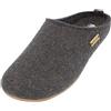 HAFLINGER Everest Fundus pantofole di feltro in un design semplice grafite, taglia 39