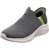 Skechers Uomo Ultra Flex 3.0 Smooth Step Slip-In ALLENATRICE, Grey Knit/Trim, 40 EU