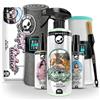 Nuke Guys Set di pulizia per interni auto | detergente per interni + detergente per vetri + panno per finestra + profumo auto + panni per cruscotto opaco + pennello dettagliato + panno in microfibra |