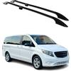 OMAC Rail Tetto Dachgepäckträger compatibile con Mercedes Vito W639 W447 2003-2025 L2 Nero