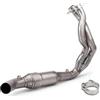 Generico Parti di assemblaggio Moto Sistema Di Scarico Tubo Slip On 51mm Silenziatore Per Kawasaki Z650 Per Ninja 650 ER6N Per Versys 2023-2025