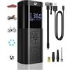 SERVOMASTER Compressore Aria Portatile, Mini Compressore con Manometro, 150PSI Gonfiatore Elettrico Portatile con Luce LED, Accessori Auto per Gli Uomini, Adatto per Auto Moto Bici Palla