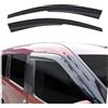 OMAC 2X Deflettori Aria Regenabweiser compatibile con Opel Combo C 2001-2011 Acrilico Dunkel