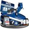 NTG, cric idraulico per auto certificato TÜV, con chiave dinamometrica e dadi per cerchioni in alluminio, capacità 2t/2000 kg, altezza 130 - 330 mm, per officina auto