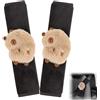 BSITSSS 2 Pcs Animato Copri Cintura di Sicurezza Auto, Capybara Copricintura Auto, Carino Imbottitura Cintura di Sicurezza Universali, Protezione Cintura Auto-Confortevoli