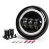 Borrozzino Moto Fanale Faro Anteriore Led Compatibile con Vespa 125 primavera ET3