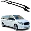 OMAC Rail Tetto compatibile con Mercedes Vito W639 W447 2003-2023 L2 Passo Lungo Alu Nero