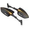 Generic Retrovisori Laterali Per TMAX 500 560530 Specchietto retrovisore moto Specchio antiriflesso(Yellow)