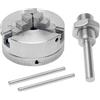 Atxyaa Mandrino Autocentrante A 3 E 4 Griffe In Lega Di Zinco, Biella, Accessorio Di Serraggio Opzionale For Tornio For Metallo(B 3 Jaws and Rod)
