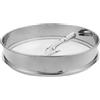 ULTECHNOVO Setaccio da Giardino in Acciaio Inox Rotondo Leggero e Portatile 31,5x31,5x6,5 Cm per Setacciare Terra e Ghiaia per Giardinaggio e Piantagione