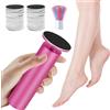 HERBYD Elettrica Pedicure professionale piedi - levigatrice veloce con 60 dischi vetrati e spazzola pulizia, fresa per calli e duroni piedi