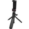 Hidyliu Treppiede da Tavolo Asta Selfie Allungabile Portatile per Fotografia e Registrazione Video Lega di Alluminio 18 Cm