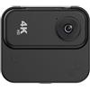 Lapiglo Action Camera 4K per fotocamera sportiva ultra HD, impermeabile, compatibile con casco Vlog, per ciclismo, immersioni, escursionismo, viaggi, avventura, cam, (nero)