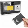 MENDUNER Adattatore da 8 Mm a VHS, lettore di videocassette 8 Mm, adattatore a cassetta per videocamere, riproduzione, registrazione, adattatore per videocassetta, controllo a un tasto