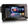 Erisin Android 14 8-Core 4GB+64GB Autoradio per Alfa Romeo 159 Sportwagon Brera Spider 7 Pollici Schermo Tattile Supporto Navigatore GPS Incorporata CarPlay Android Auto DAB+ Bluetooth 5.0 DSP WiFi
