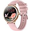 findtime Orologio da donna 2022 con chiamata SMS, orologio da donna connesso Smartwatch impermeabile per Android iOS, orologio intelligente sport 26 funzioni frequenza cardiaca podometro calorie, oro, Moderno