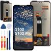 Yuxyiony Nuovo schermo di ricambio per Doogee S100 / S100 Pro LCD Display Riparazione schermo e strumento di ricambio accessori (cavo 2) (con fibbia adattatore)