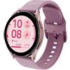 DEALELE Compatibile con Samsung Galaxy Watch 6/6 Classic / 5/5 PRO / 4/4 Classic / 3 41mm / Active 2, Cinturino di Ricambio in 20mm Silicone per Huawei GT3 42mm / GT2 42mm, Lavanda