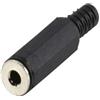 CABLEPELADO Connettore Audio Jack 3,5 mm Femmina Stereo | Connettore TRS | per saldatura fai da te | Compatibile con PS5 / PS4, Caschi, Altoparlanti, PC, Cellulari | Nero | 3,5 mm Femmina | PVC