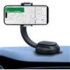 Generico Universal Supporto per auto con Regolabile Lungo Braccio - Parabrezza Pannello di controllo Monte 360° cellulare Stand - uno Clicca Rilascio Aspirazione Supporto per cellulare, 4.7"-7.2"