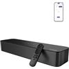 ULTIMEA 2.1 Ch Soundbar Per TV, Subwoofer Integrato, All-In-One Per PC E Giochi. App Controllo, OPT/AUX Ingressi, Montaggio A Parete