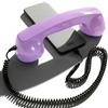 Opis Technology 60s Micro Cornetta Retro per Cellulare (Cavo Jack 3,5 mm + Adattatore USB-C) - per Android, PC, iPhone 15+ - Design Anni '60, Pink (NON per iPhone 7-14)