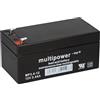 Multipower Batteria MP3.4-12 12 Volt 3400 mAh