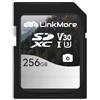 LinkMore Scheda di memoria SDXC da 256 GB, scheda SD UHS-I U3 V30 Classe 10, lettura fino a 95 MB/s, scrittura fino a 60 MB/s, per fotocamera, videocamera e computer (Mist SD3C)