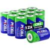 PKCELL CR2 - Batterie al litio da 3 V, 850 mAh, per torcia, 12 pezzi