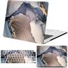 FFBOFFC Custodia Compatibile per MacBook Neo da 13 pollici Modello 2026 (A3404) con chip A18 Pro, Copertina Rigida in Plastica Protettiva e Tastiera Cover, 1601 Marmo blu