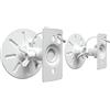 Drall 2 staffe a Parete universali per Altoparlanti Fino a 15 kg - inclinabile Girevole - Supporto per Altoparlanti per Montaggio a soffitto Montaggio a Parete - Bianco Modello: BS9W