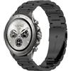 GIOPUEY 22mm Cinturini Compatibile con Mibro Watch GS Explorer/Explorer S, Acciaio Inossidabile Cinturino [Resistente all'Usura] - Black