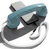 Opis Technology 60s Micro Cornetta Retro per Cellulare (Cavo Jack 3,5 mm + Adattatore USB-C) - per Android, PC, iPhone 15+ - Design Anni '60, Azzurro (NON per iPhone 7-14)