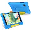 Yicty Tablet Bambini 7 Pollici Android 13 Educativo Tablets PC Controllo Parentale Quad Core 5GB RAM 32GB ROM 128GB Estensione Doppia Fotocamera Custodia Antiurto (Blu)