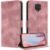 ZONNAVI Cover per Xiaomi Redmi Note 9 Pro/Redmi Note 9S, [Blocco RFID] Custodia a Libro in Pelle con Porta Carte, Flip Case Portafoglio Antiurto Cover per Redmi Note 9 Pro/Note 9S (Rose Oro)