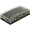 DELOCK HUB USB 2.0 4 PUERTOS CON ALIMENTADOR