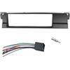 KIRYU Plancia Autoradio Cornice Fasce Radio 1/2Din Per BMW Serie 3 E46 1998-2005 Pannello DVD Stereo Montaggio Su Staffa Refitting Kit Rivestimento Cornice CD Lunetta