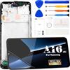 Generic Schermo LCD di ricambio TFT per Samsung Galaxy A16 4G per Galaxy SM-A165F SM-A165M Display Touch Screen Digitizer Assembly Kit di riparazione con telaio nero (senza impronte digitali, non adatto per