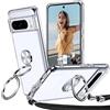 XYZ Cover per Google Pixel 8 Pro, con Cinturino, Doppio Anello Stand Custodia per Cellulare Custodia Protettiva Antiurto Sottile Antigraffio per Pixel 8 Pro Case - Trasparente