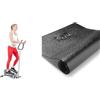 Sunny Health & Fitness Magnetic Underdesk/Standing Portable Ellittical Machine + Treadmill Mat -Small - NO. 083, Black