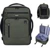 ECOHUB Zaino Ryanair 40x30x20, Zaino da Viaggio come Bagaglio a Mano Aereo | Cerniera SBS, Apertura a 180°, Scomparto per Laptop, Resistente all'acqua, Riciclato, Unisex, per Lavoro, Trekking, Grigio