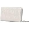 MARC ELLIS New York Portafoglio da donna Textile Polyurethane 19,5x9,5x3,5 cm Bianco e Argento