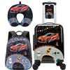 HTgroce Valigie per Bambini Auto da corsa- Trolley Bambini Rigido con 4 Ruote Girevoli 360° - Include Zainetto - Ragazzo Bagaglio a Mano per Viaggi e Aereo
