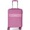 VOYAN Valigia da viaggio in cabina 001, trolley rigido con serratura di sicurezza e custodia rigida leggera, Rosa, Cabina, Valigia rigida con ruote girevoli e serratura a combinazione