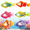 RNPKZ Robo - 6 giocattoli elettronici per gatti, pesci robo fish, pesci elettrici luminosi, alimentati a batteria, giocattolo galleggiante interattivo per bambini e animali domestici