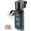 SOUSLOW Filtro Interno per Acquario, Dotato di Sfere biologiche ceramiche, spugne filtranti e Cotone Carboni Attivi, Sistema di filtrazione e ossigenazione per acquari Piccoli e Medi