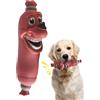 Generico Giocattoli per cani con salsiccia, Giocattolo per cani con salsiccia cigolante | Giocattoli interattivi per can resistenti e durevoli il gioco interattivo,Giocatoli interattivi per con dent